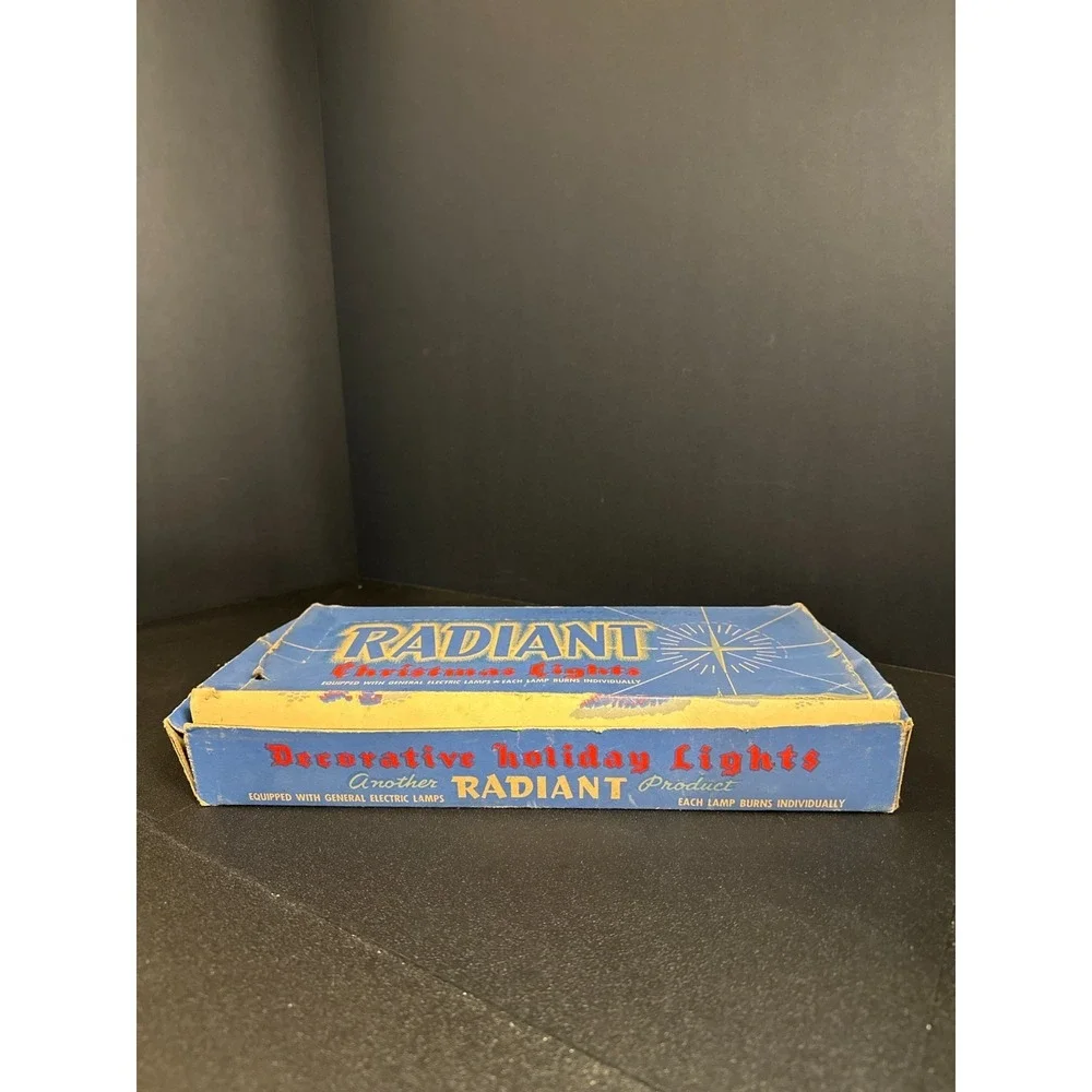 Vintage Radiant No.201 Christmas‎ Lights GE Mazda Bulbs w/ Box – 1 Bulb Out
